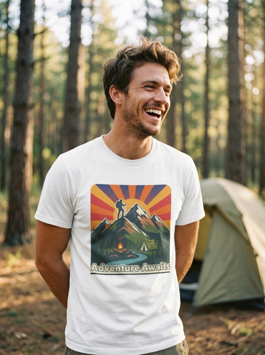 Adventure Awaits - Camping & Hiking Adventure T-Shirt