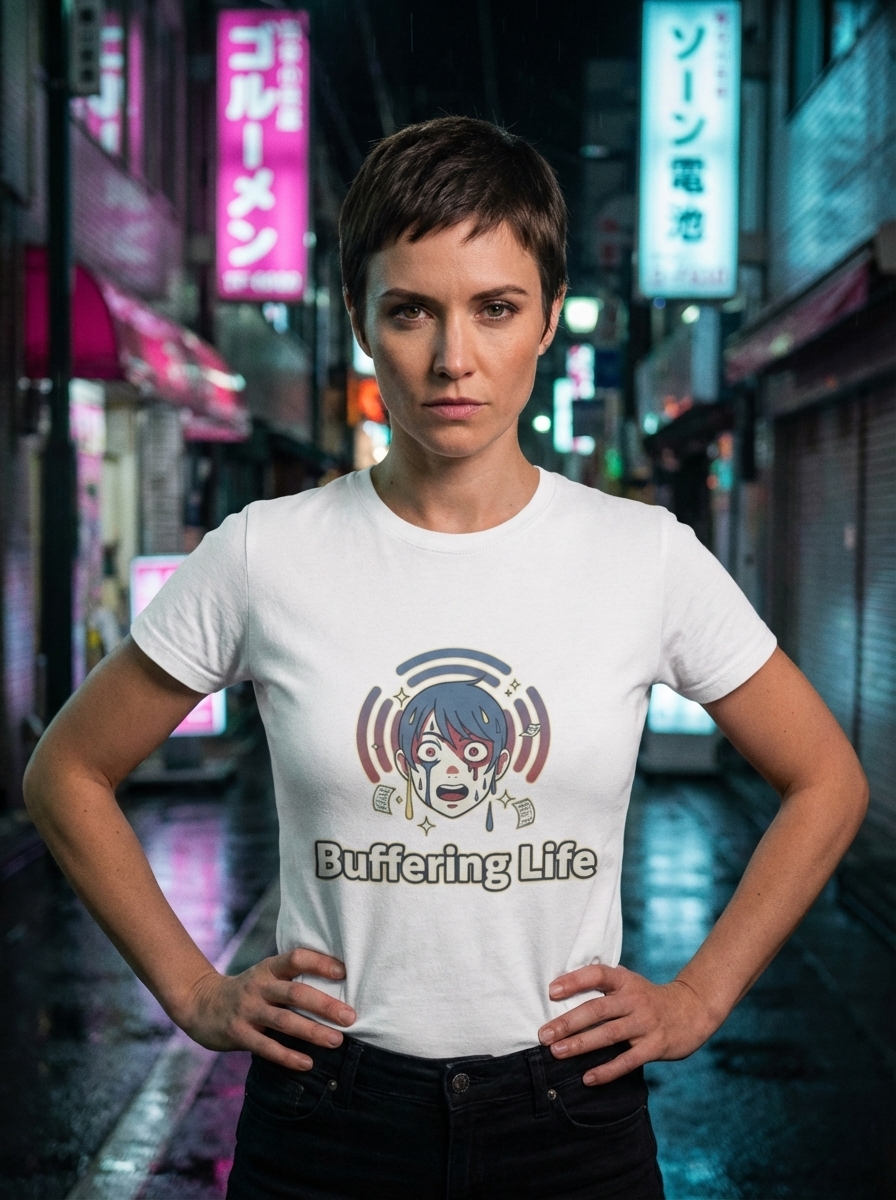 Buffering Life - Data Blink Unisex Softstyle T-Shirt