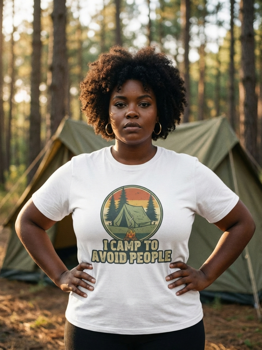Camping Shirt | Funny Vintage Distressed Camp Life | Gift for Campers | Unisex Graphic Tee