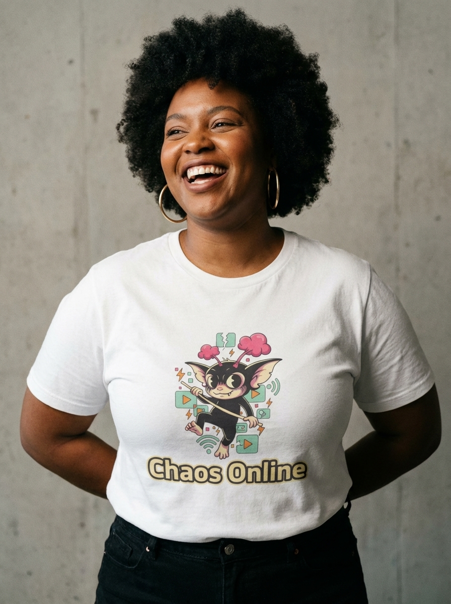 Chaos Online - Glitchy Gremlin Unisex Softstyle T-Shirt