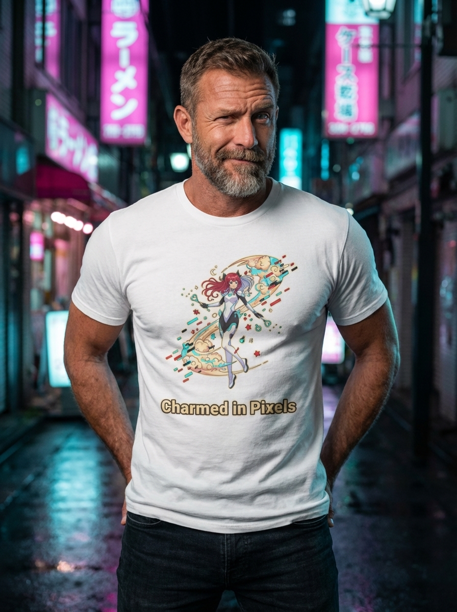 Charmed in Pixels - Dreamweaver Glitch Unisex Softstyle T-Shirt