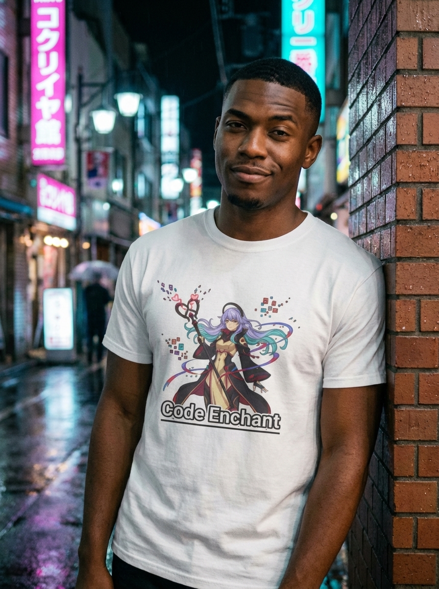 Code Enchant - Cyber Mage Unisex Softstyle T-Shirt