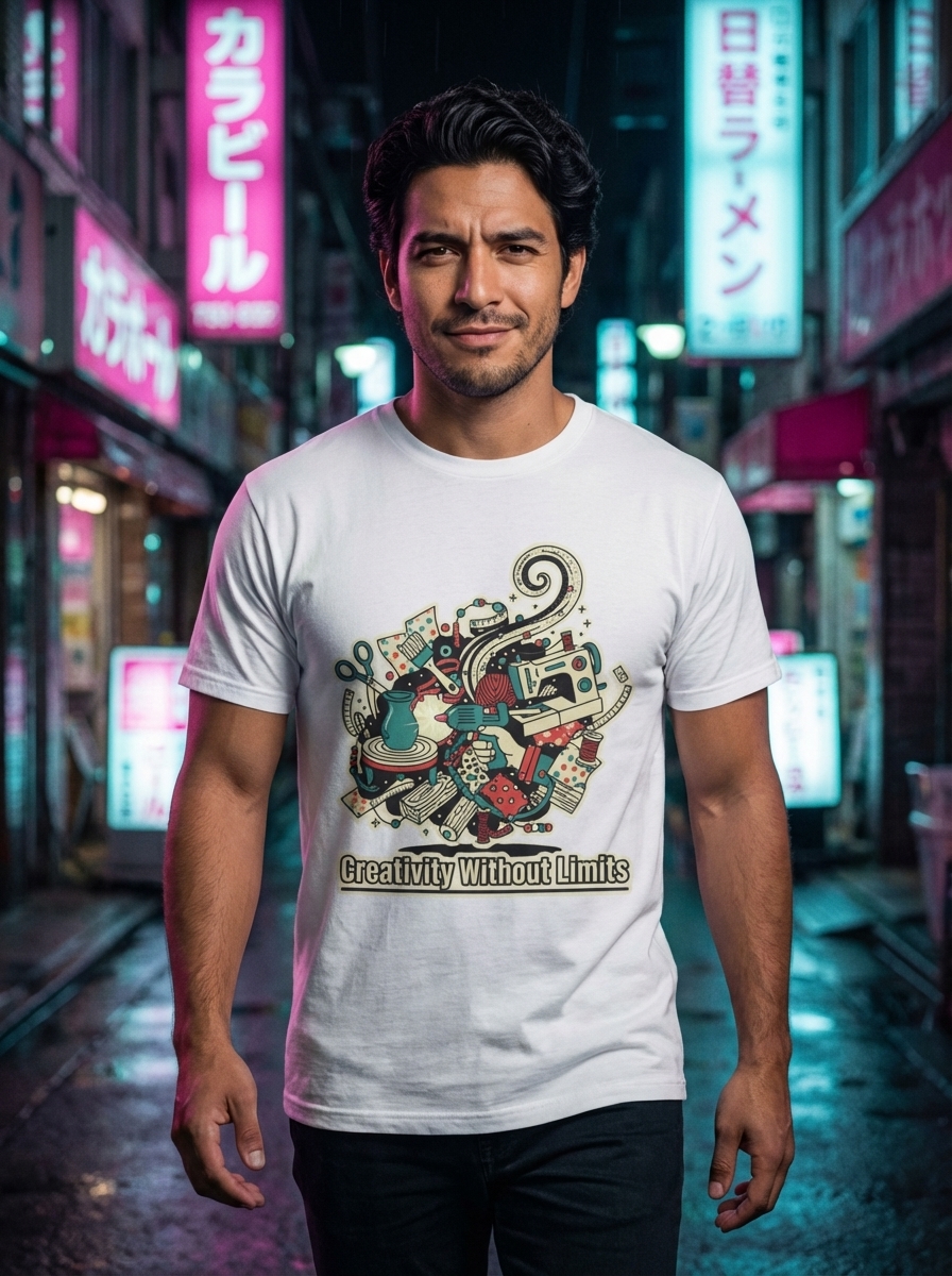 Creativity Without Limits - Hobbies & Interests / Crafting and DIY Unisex Softstyle T-Shirt