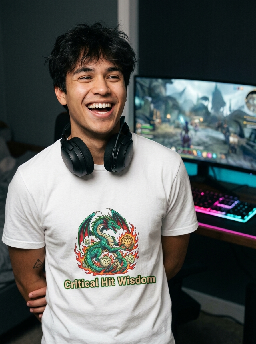 "Critical Hit Wisdom" - Dragon Dice Critical Hit Wisdom Tee