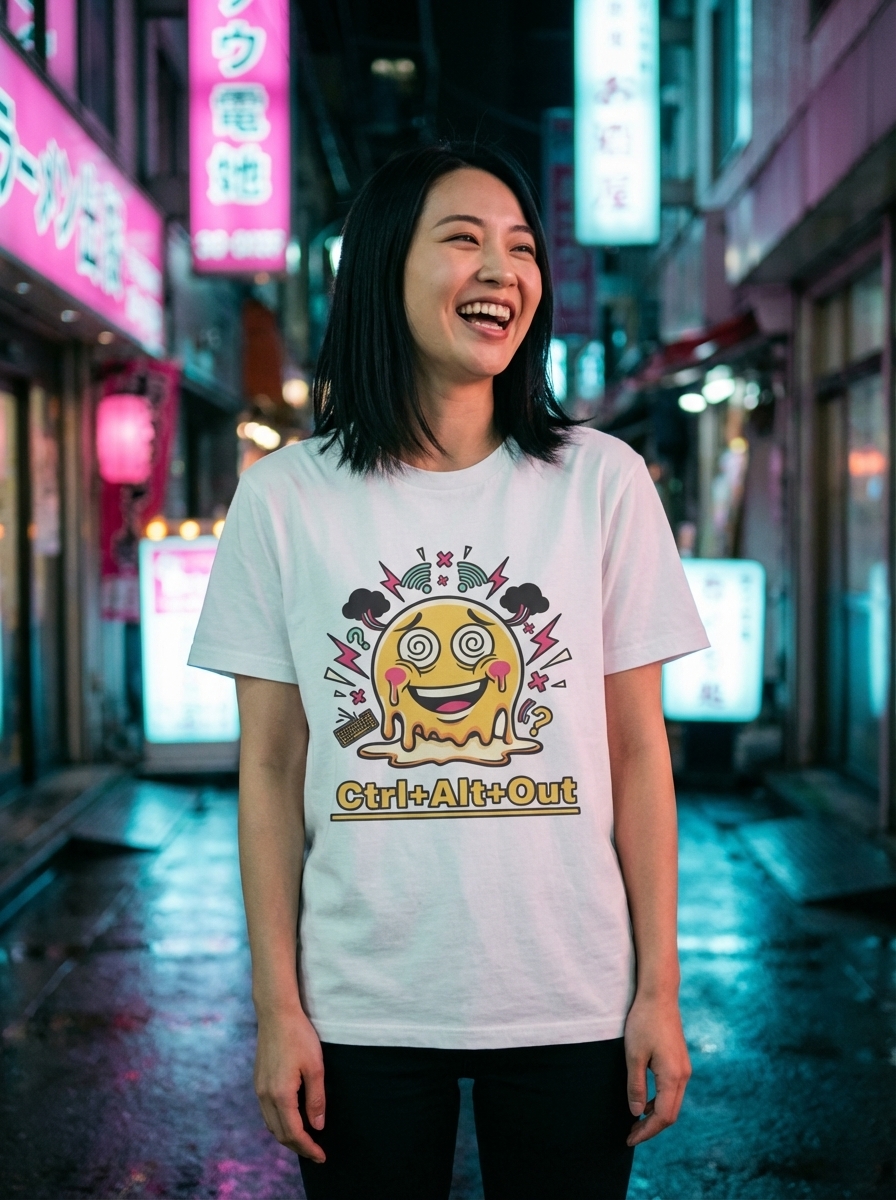 Ctrl+Alt+Out - Melt Emoji Unisex Softstyle T-Shirt