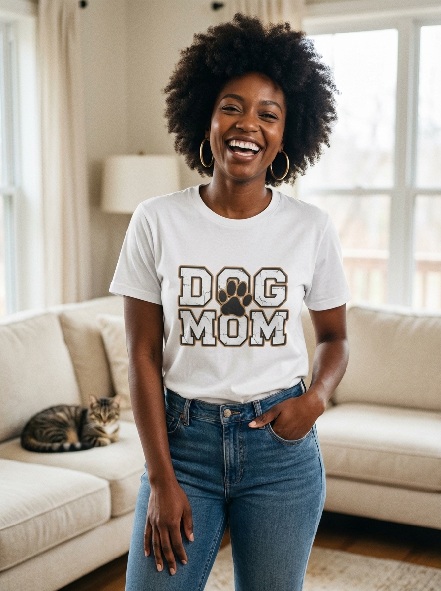 Dog Mom Shirt | Dog Moms Streetwear | Gift for Pet Parents | Graphic Tee