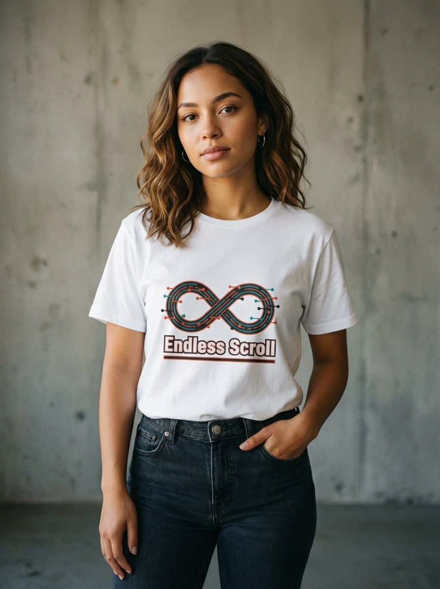 Endless Scroll - Signal Loop Unisex Softstyle T-Shirt