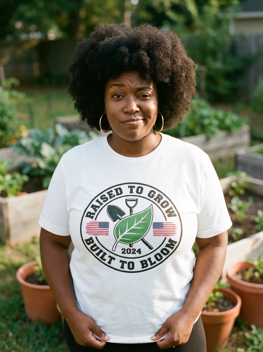 Gardener Shirt | American Grower Gift for Plant Lovers | Patriotic Graphic Tee