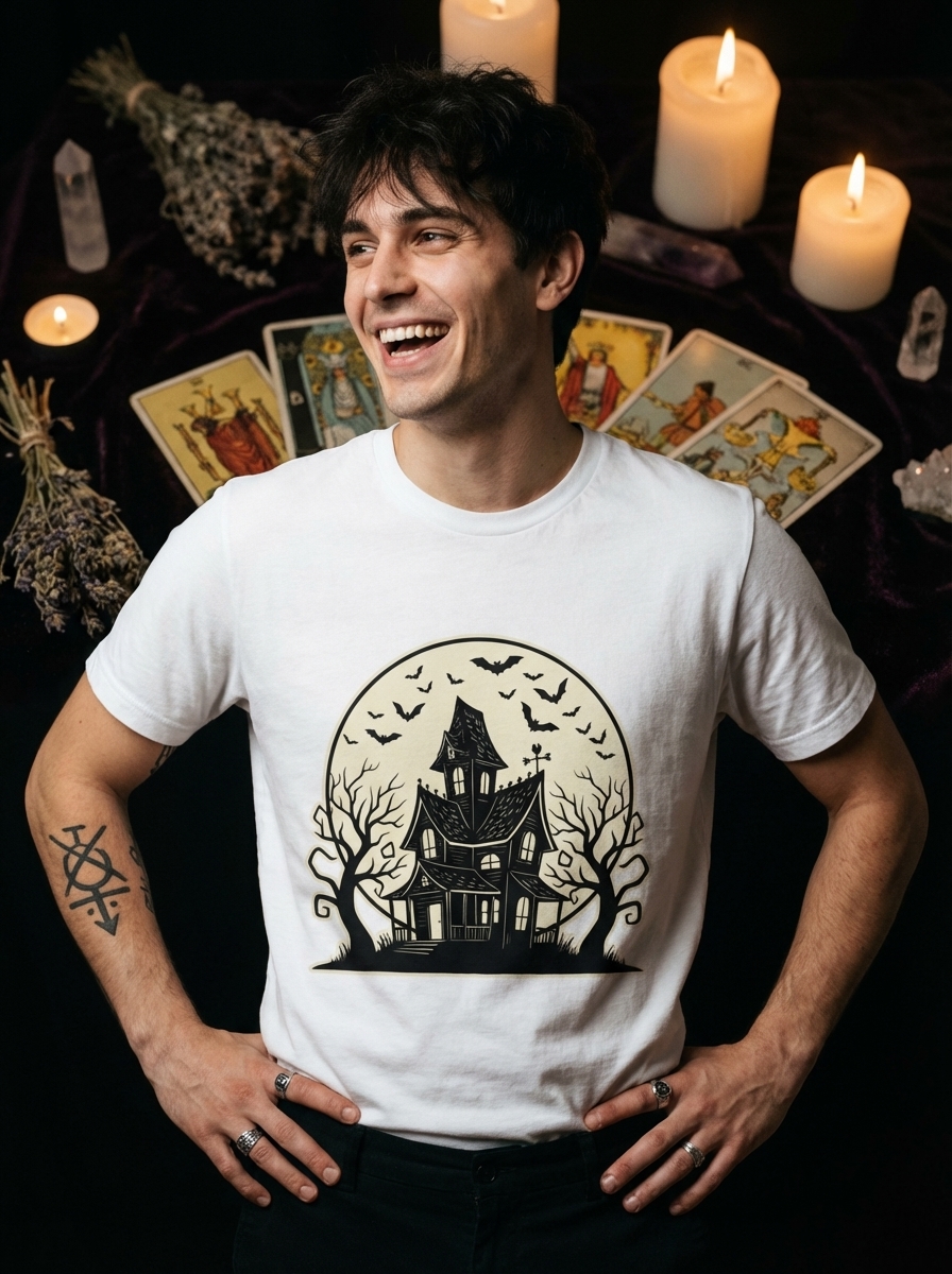 Haunted House Halloween Unisex T-Shirt