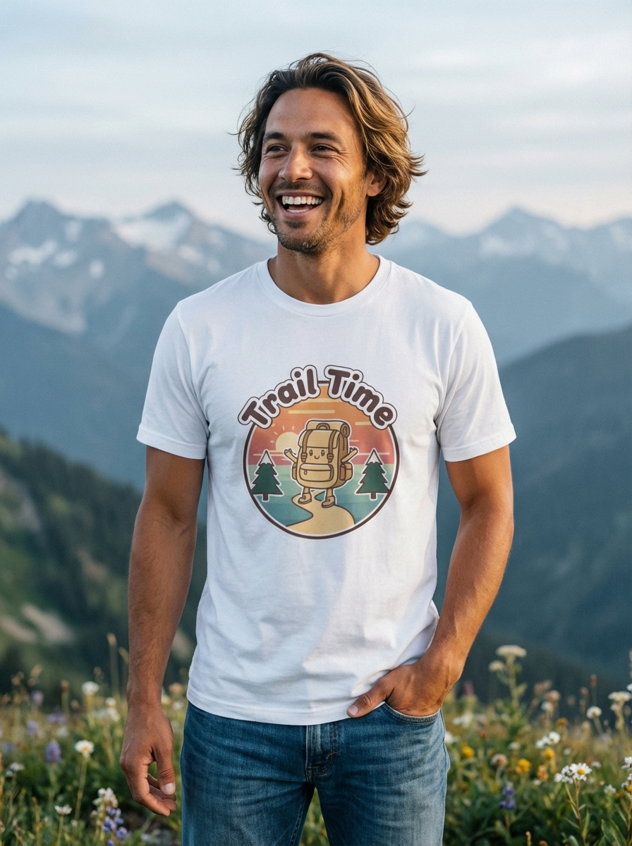 Hiking Shirt | Cozy Cartoon Trail Lover Gift | Unisex Graphic Tee