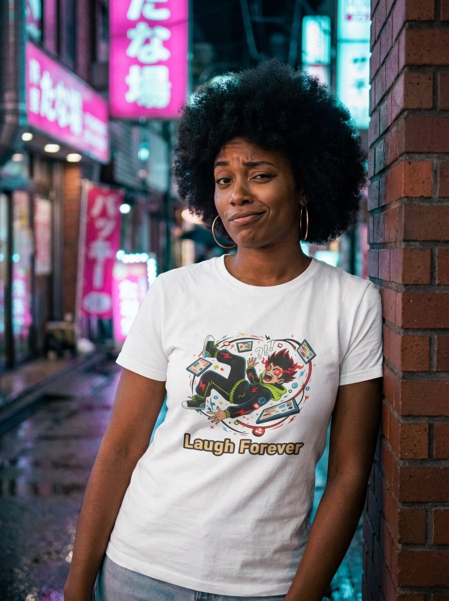 Laugh Forever - Infinite Scroll Unisex Softstyle T-Shirt