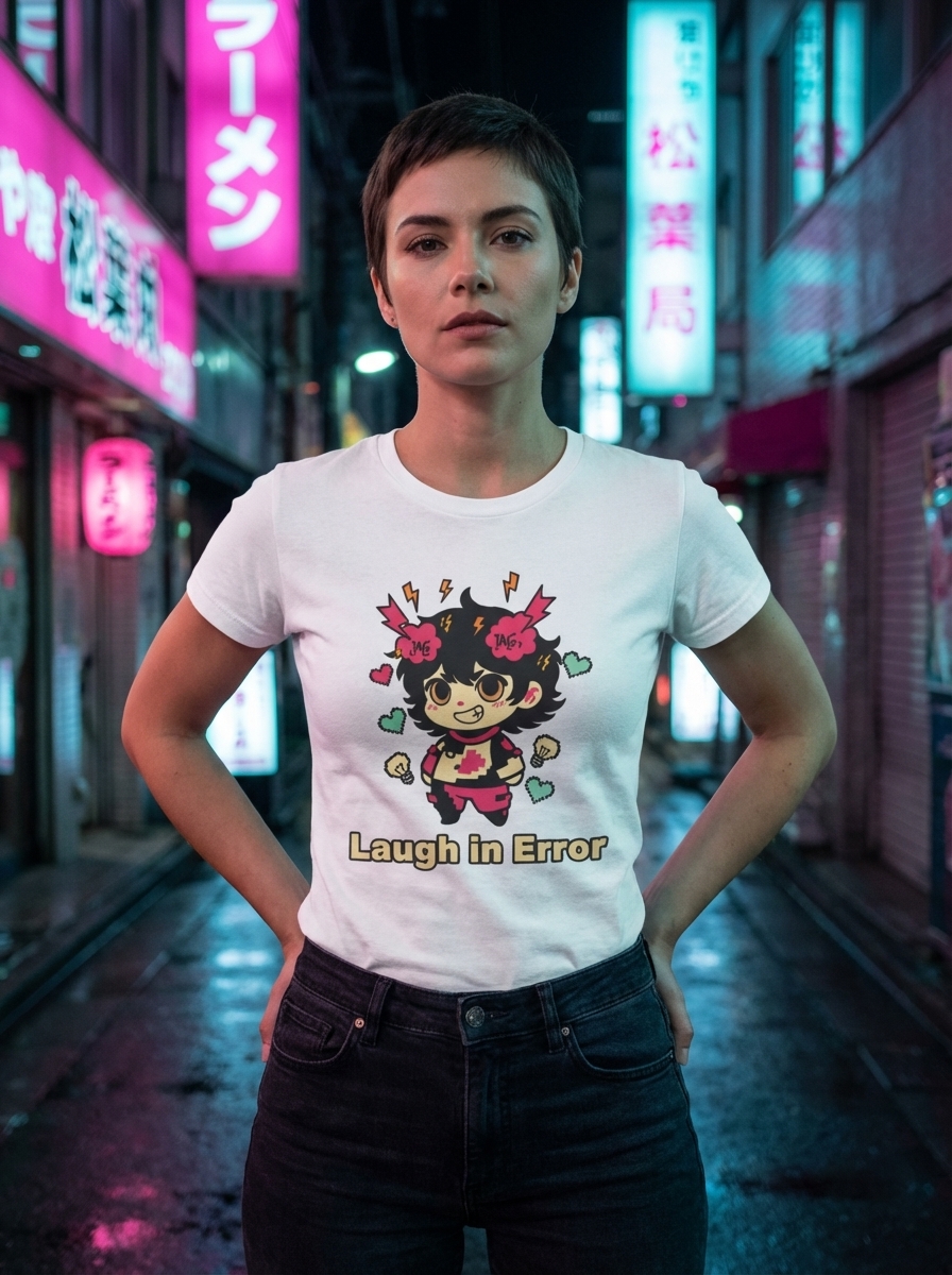 Laugh in Error - Chaos Sprite Unisex Softstyle T-Shirt