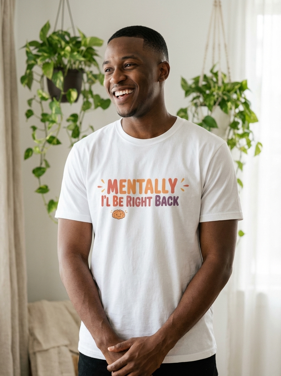 Mental Health Shirt | Funny Positive Vibes | Gift for Therapy Friend | Vintage Distressed Tee