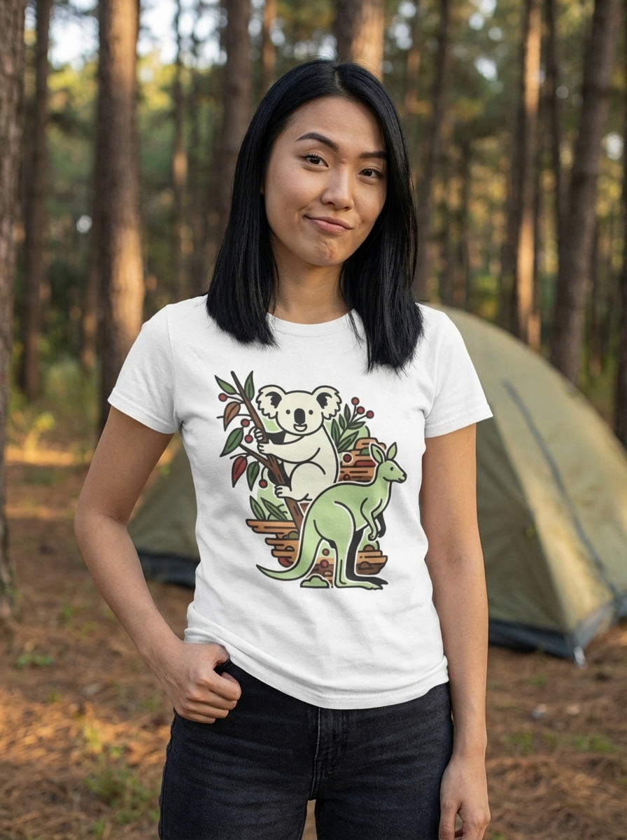 Native Australian Animals Graphic Tee