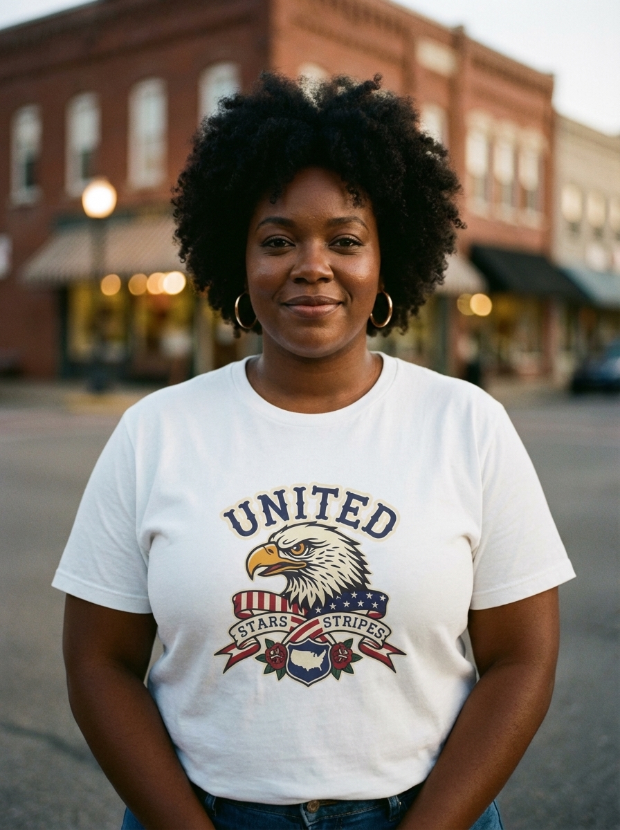 Patriotic Eagle Shirt | USA Tattoo Style | Gift for Proud Americans | Unisex Tee