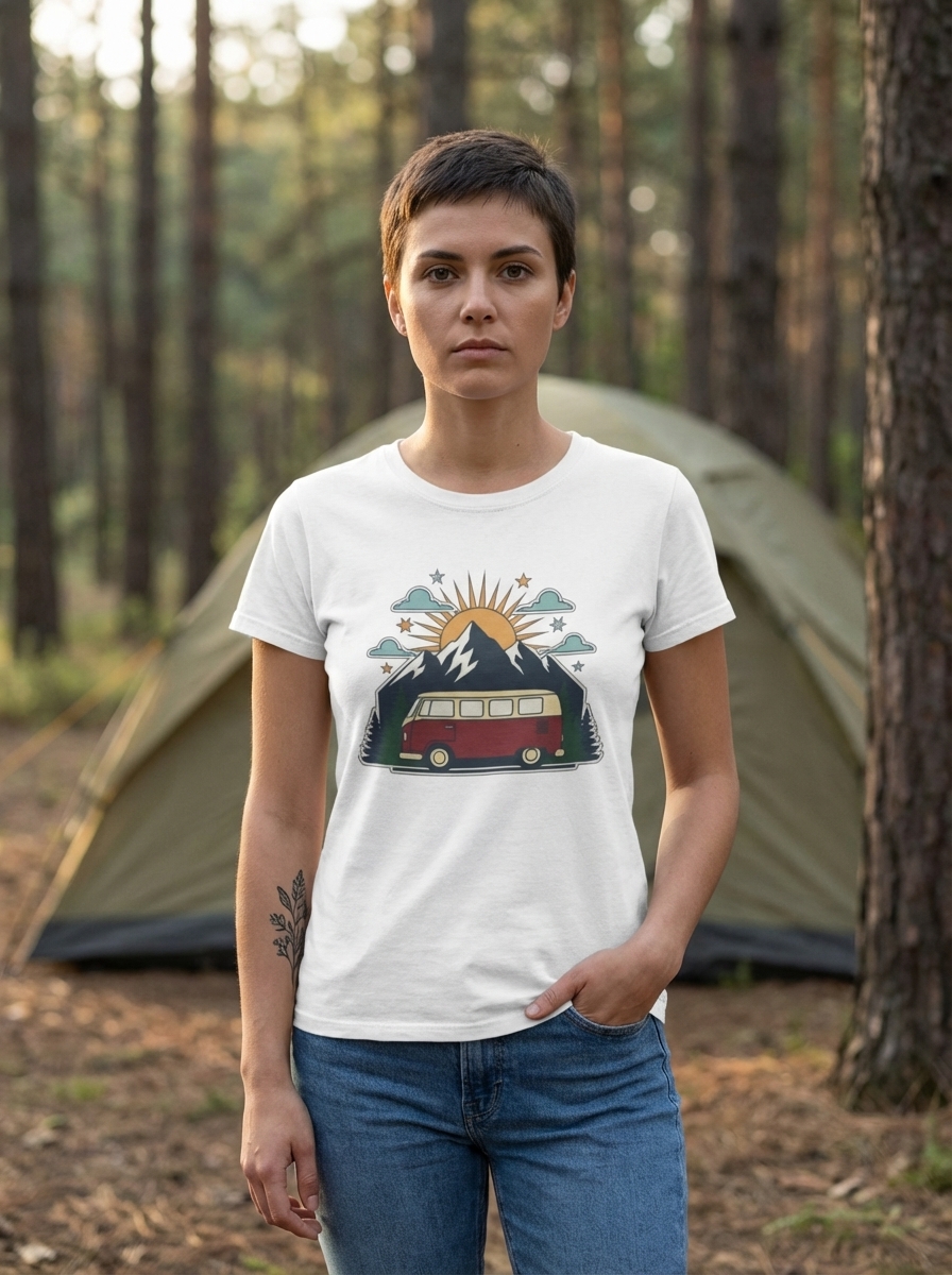 Retro Van Life Adventure Tee