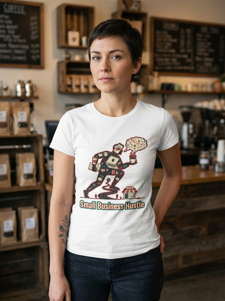 Small Business Hustle - Small Business Hustle Retro T-Shirt