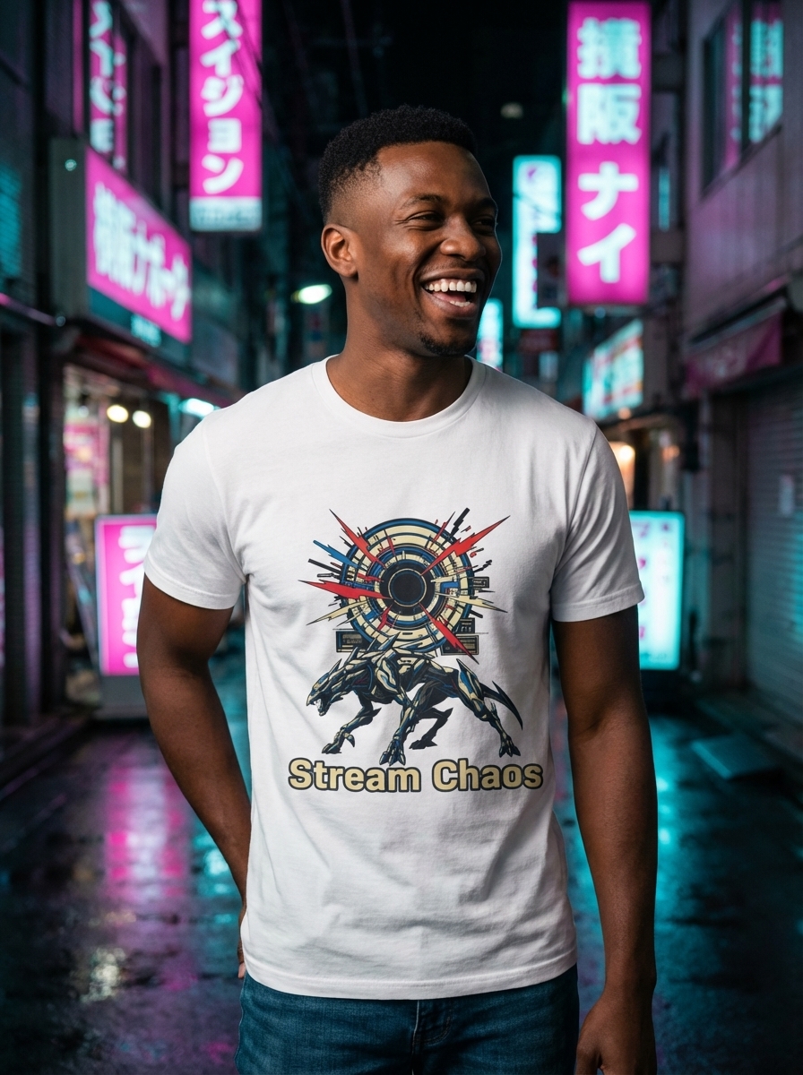 Stream Chaos - Byte Frenzy Unisex Softstyle T-Shirt