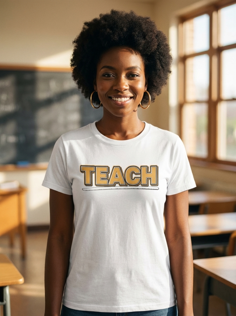 Teacher Shirt | Bold Streetwear Teacher Graphic | Gift for Educators | Unisex Tee