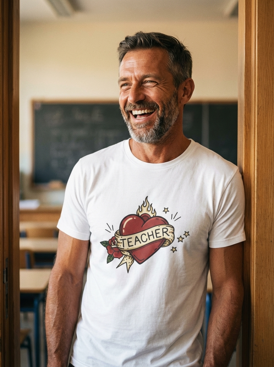 Teacher Shirt | Tattoo Inspired Teacher Gift | Confident Unisex Graphic Tee