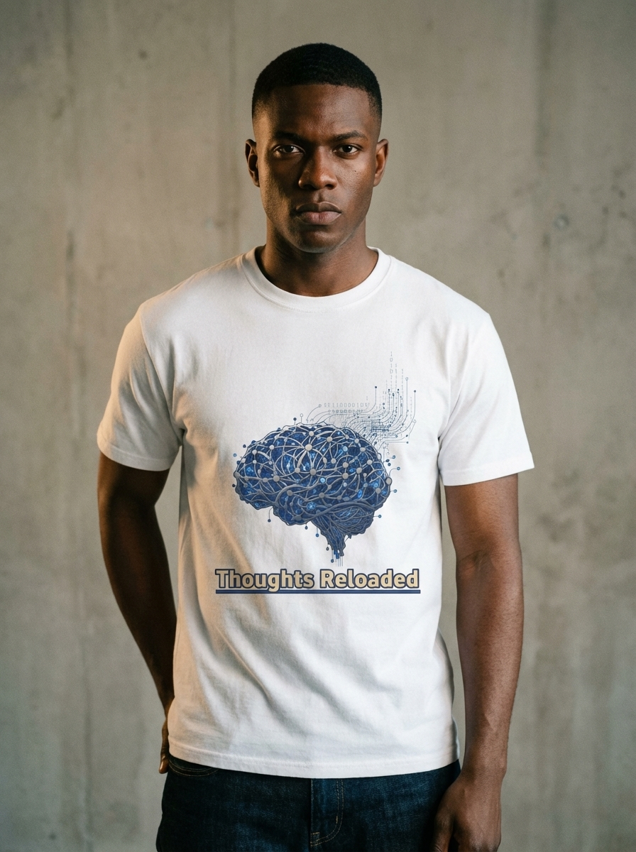Thoughts Reloaded - Cyber Synapse Unisex Softstyle T-Shirt