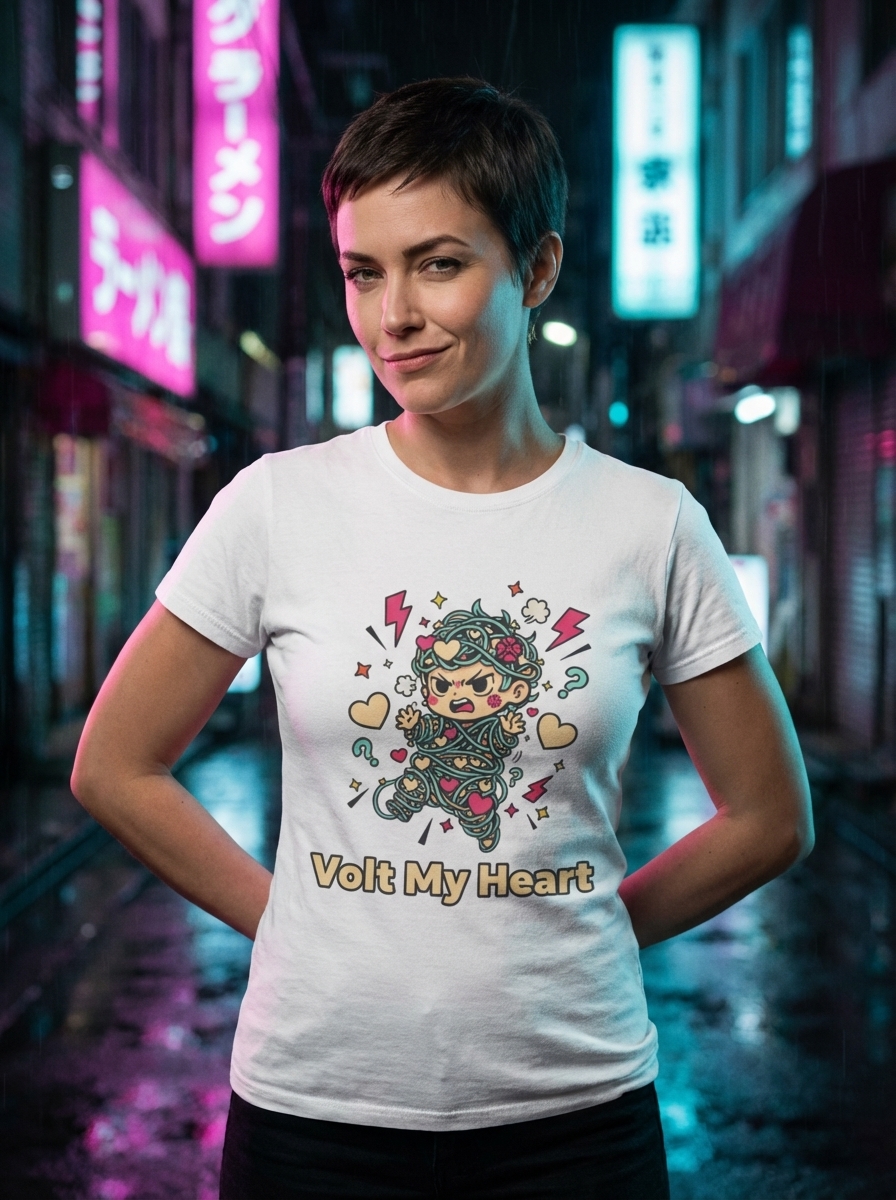 Volt My Heart - Wired Whimsy Unisex Softstyle T-Shirt